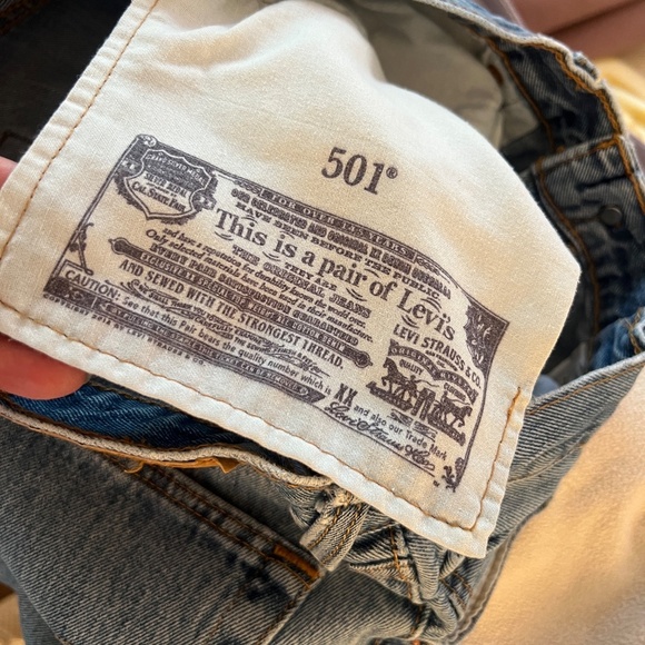 Levi’s 501 blue denim jeans 33 waist - Picture 7 of 16